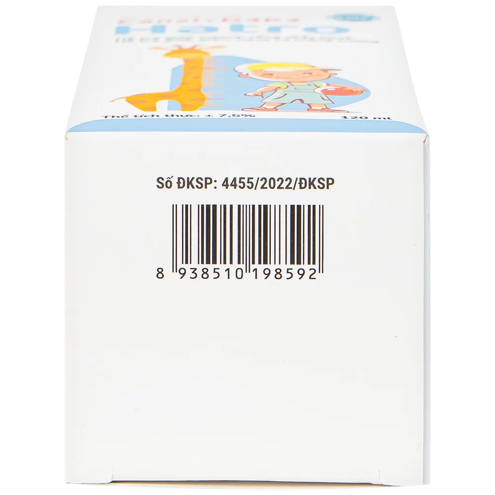 Hình ảnh Siro Canxi + D3K2 Hatro bổ sung canxi giúp xương, răng chắc khỏe (120ml)