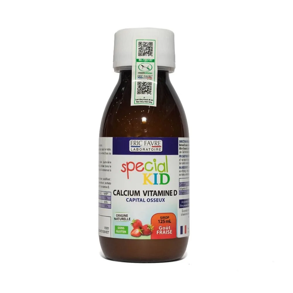 Hình ảnh Siro Special Kid Calcium Vitamine D bổ sung Calci và Vitamin D giúp xương, răng chắc khỏe (125ml)