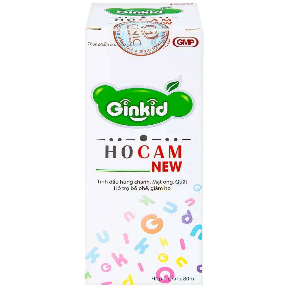 Hình ảnh Siro Ginkid Ho Cam NEW 80ml hỗ trợ bổ phế, giảm ho, nhuận phế
