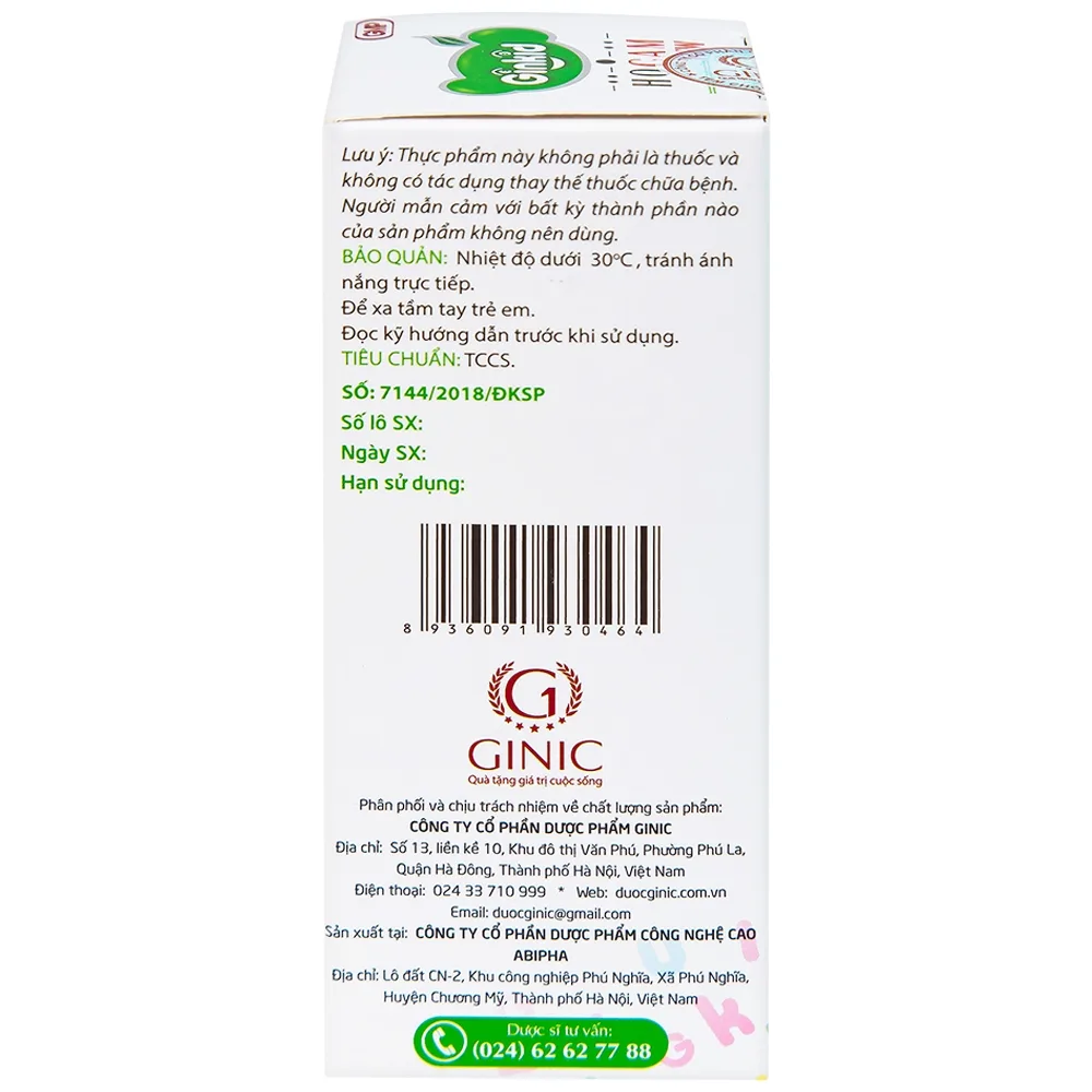 Hình ảnh Siro Ginkid Ho Cam NEW 80ml hỗ trợ bổ phế, giảm ho, nhuận phế