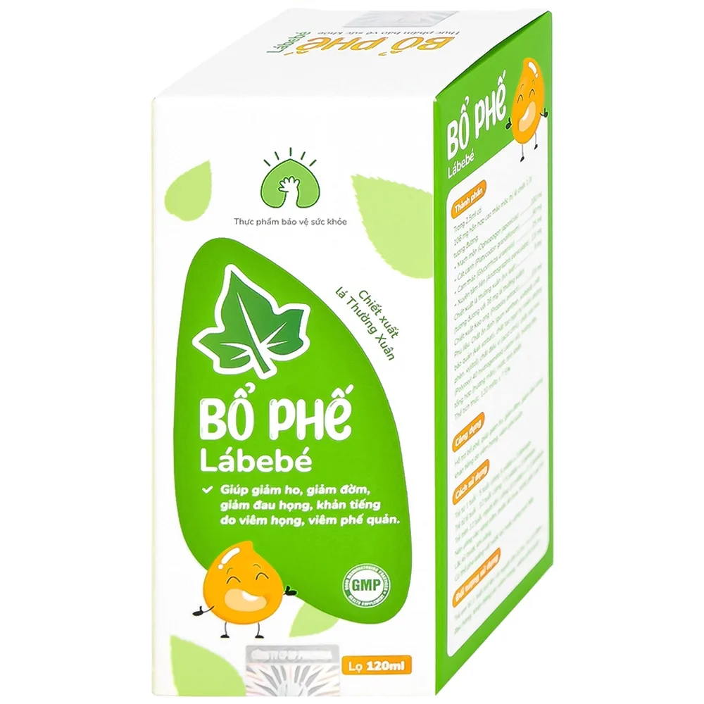Hình ảnh Siro Bổ Phế Lábebé 120ml hỗ trợ bổ phế, giảm ho, giảm đờm, giảm đau họng