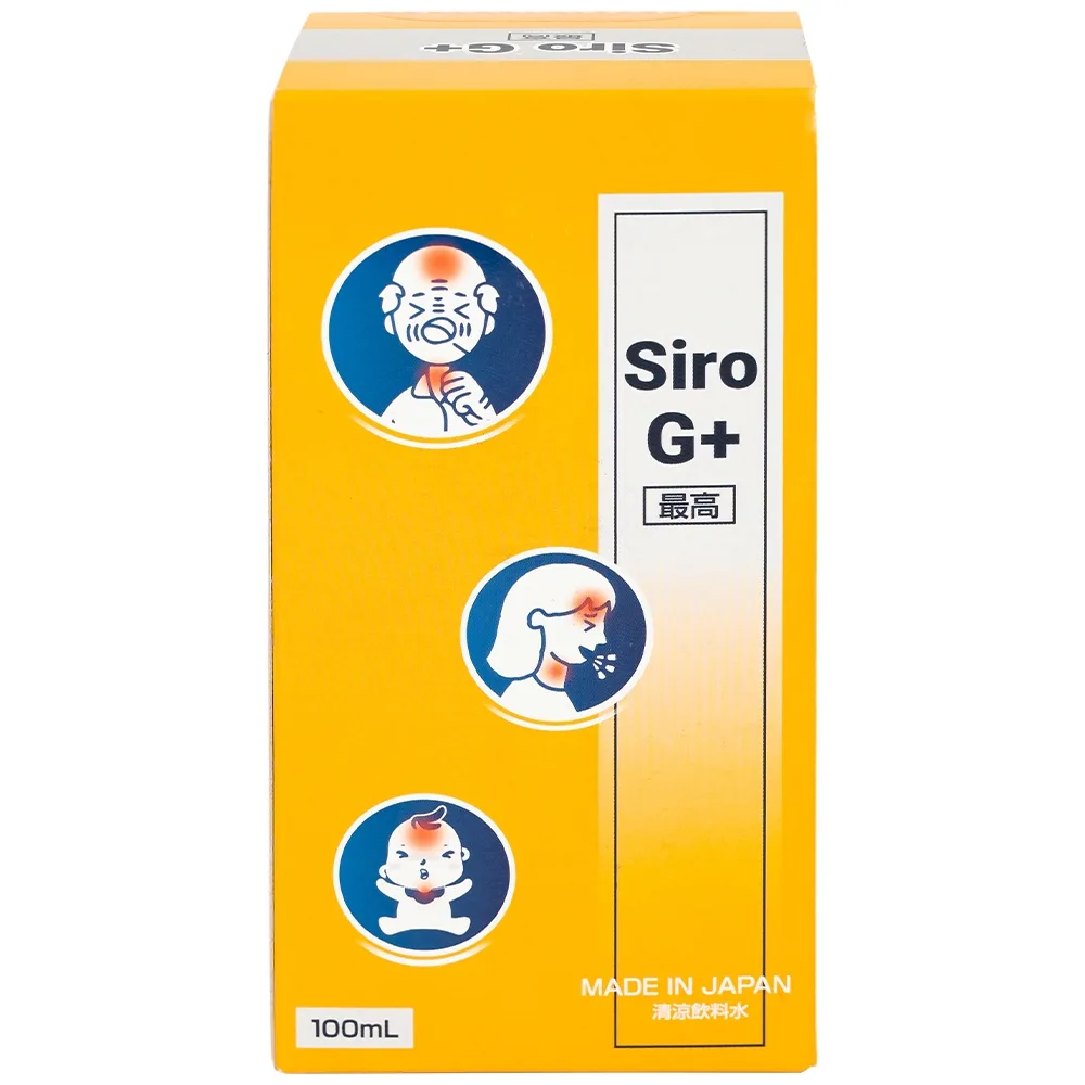 Hình ảnh Thực phẩm bảo vệ sức khỏe SIRO G+ Kenko hỗ trợ tăng đề kháng, giảm các triệu chứng trên đường hô hấp trên (100ml)