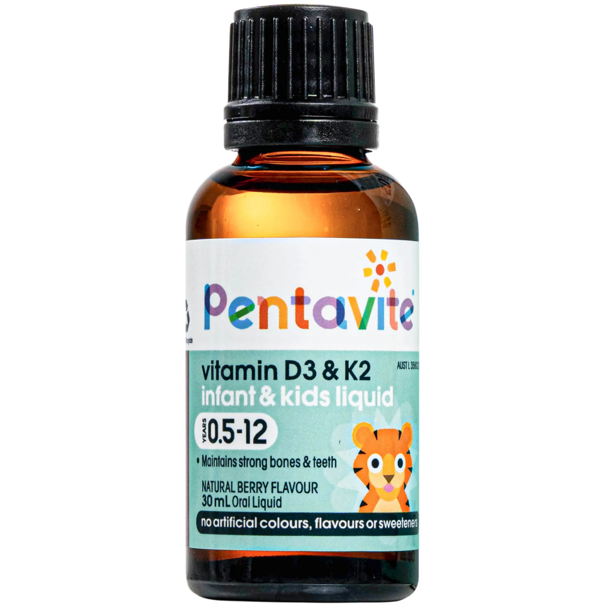 Hình ảnh Siro hỗ trợ xương và răng chắc khoẻ Pentavite Vitamin D3 & K2 Infant & Kid liquid 30ml