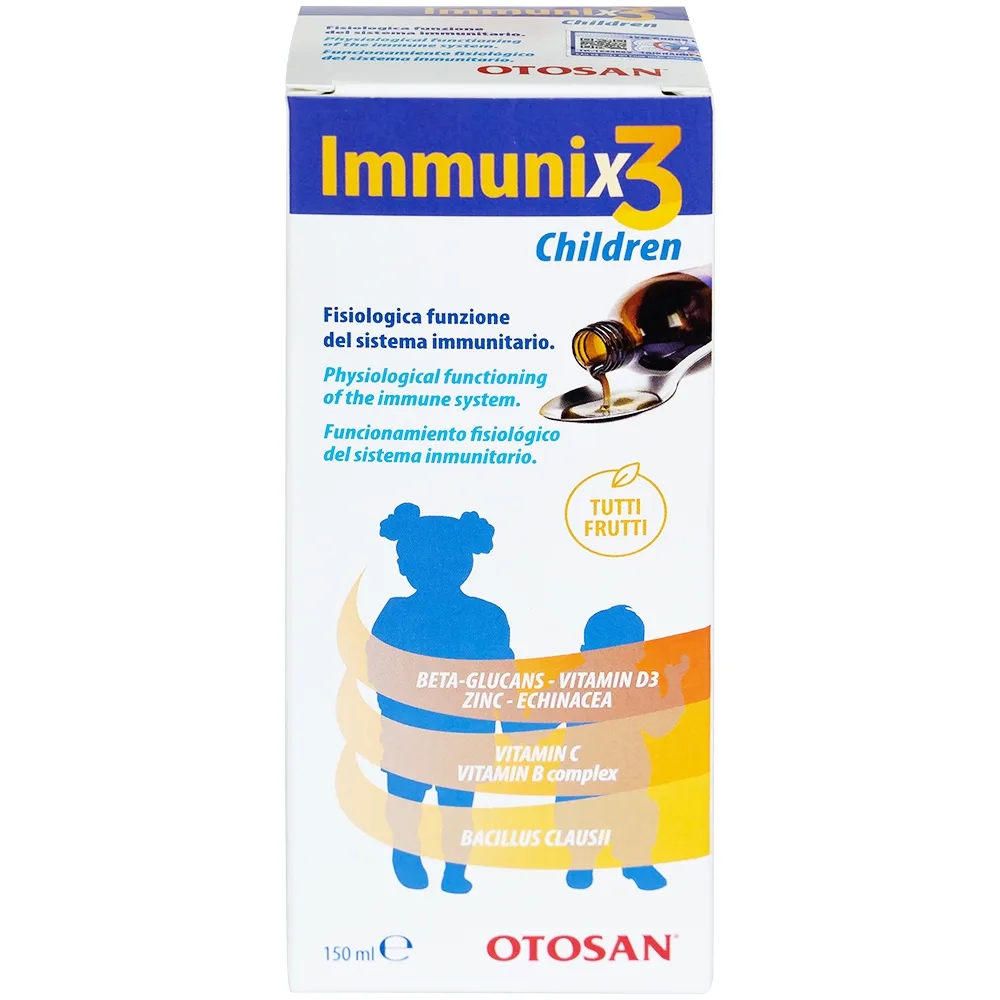 Hình ảnh Siro Immunix3 Children 150ml Otosan hỗ trợ tăng cường đề kháng, tăng cường sức khỏe