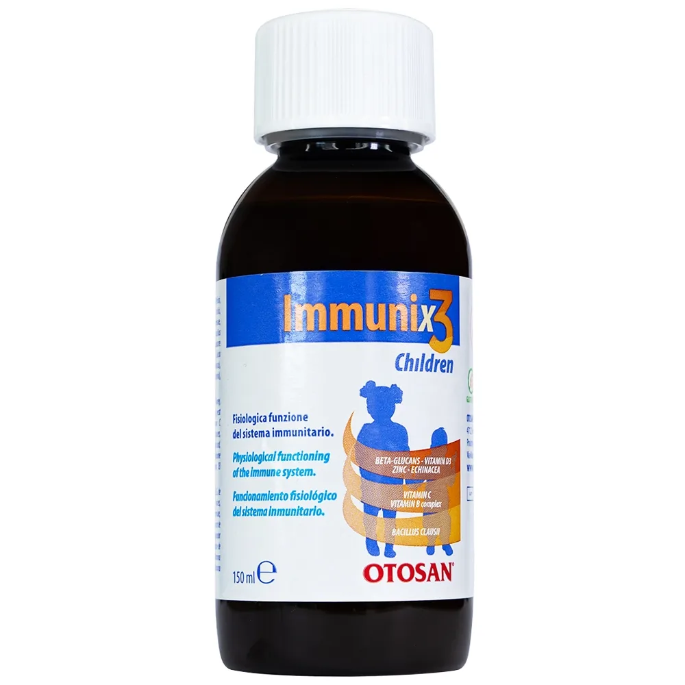 Hình ảnh Siro Immunix3 Children 150ml Otosan hỗ trợ tăng cường đề kháng, tăng cường sức khỏe