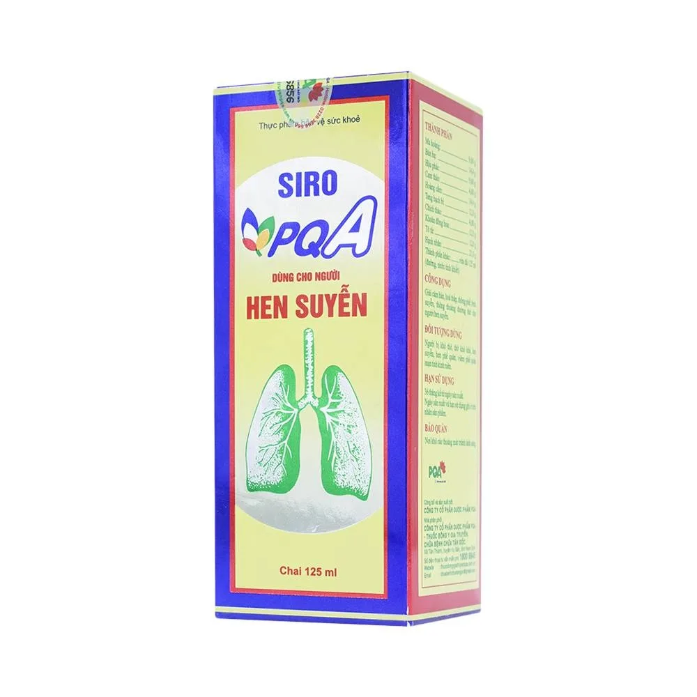 Hình ảnh Siro PQA dùng cho người hen suyễn (125ml)