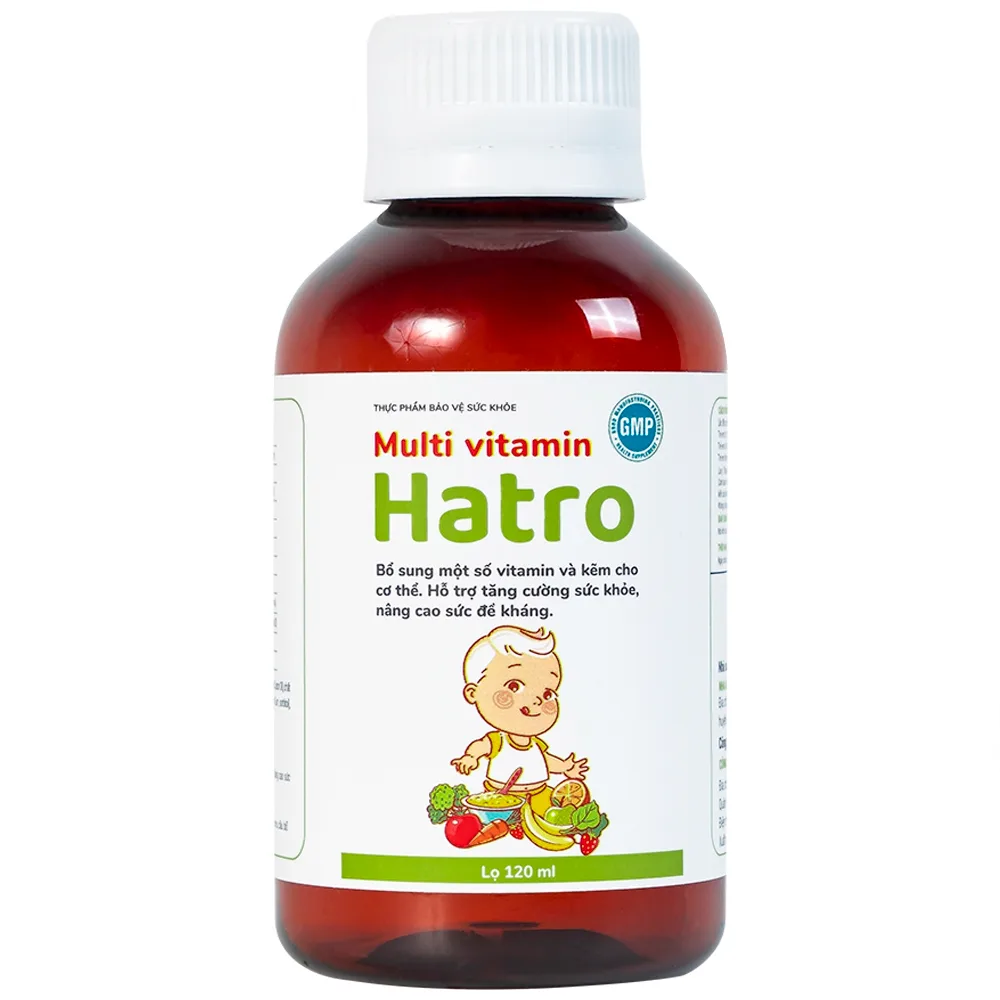 Hình ảnh Siro Multi Vitamin Hatro hỗ trợ tăng cường sức khỏe, nâng cao sức đề kháng (120ml) 