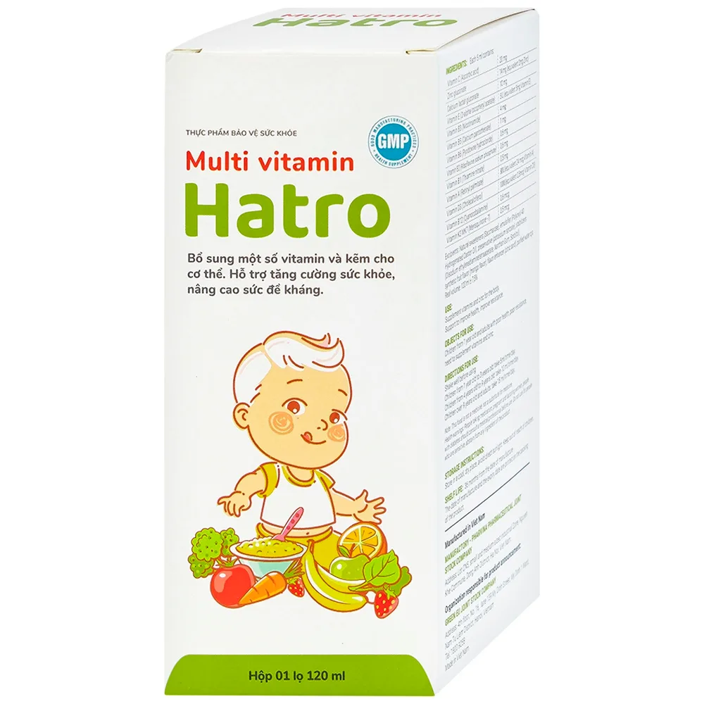 Hình ảnh Siro Multi Vitamin Hatro hỗ trợ tăng cường sức khỏe, nâng cao sức đề kháng (120ml) 