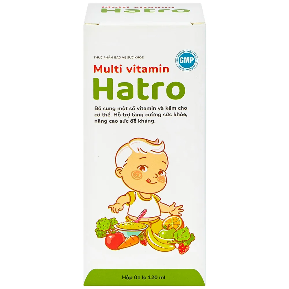 Hình ảnh Siro Multi Vitamin Hatro hỗ trợ tăng cường sức khỏe, nâng cao sức đề kháng (120ml) 