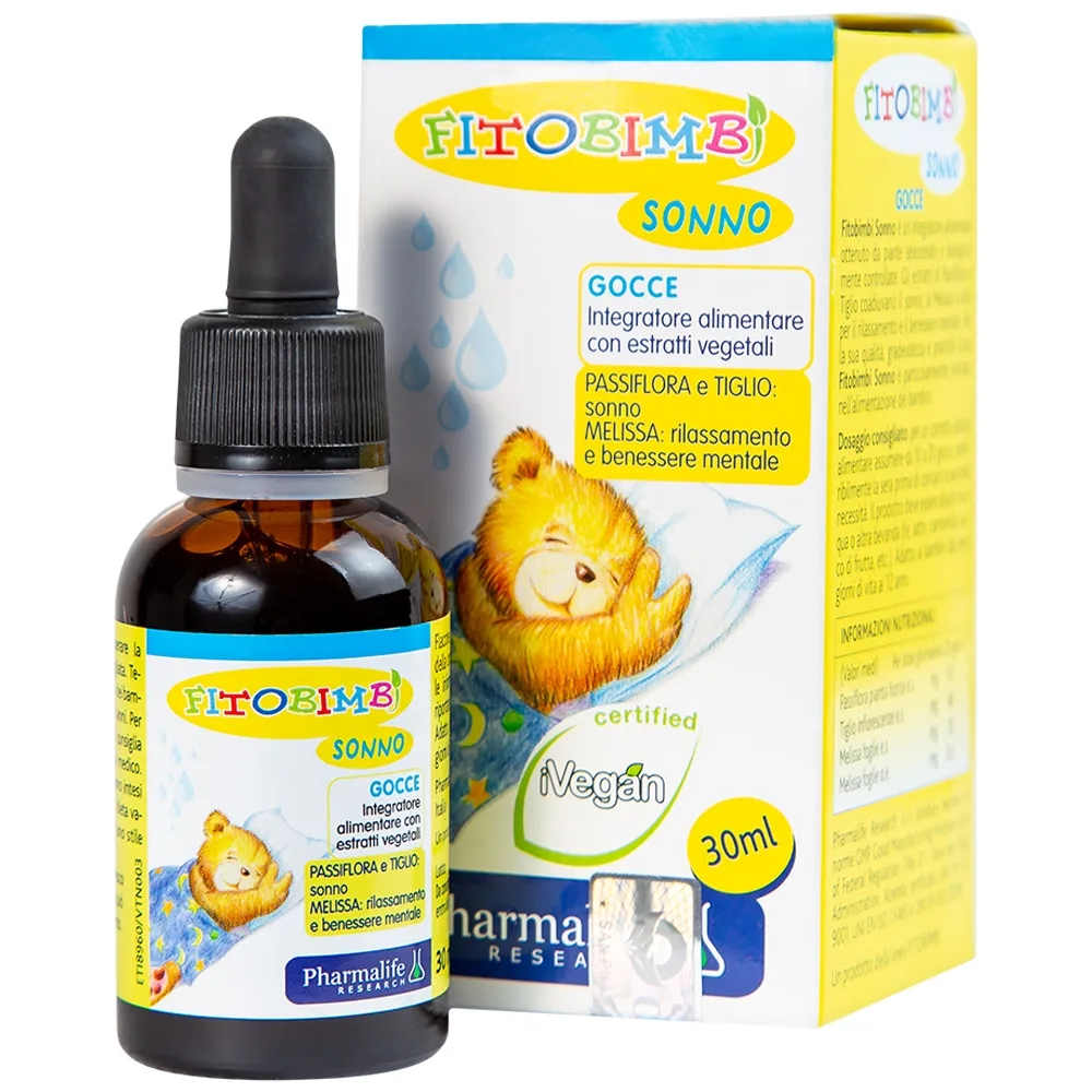 Hình ảnh Dung dịch Fitobimbi Sonno Pharmalife hỗ trợ cải thiện giấc ngủ (30ml)