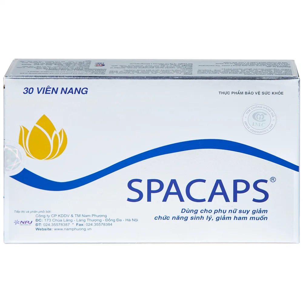 Hình ảnh Viên uống Spacaps IMC giúp bổ huyết, tăng nội tiết tố nữ (3 vỉ x 10 viên)