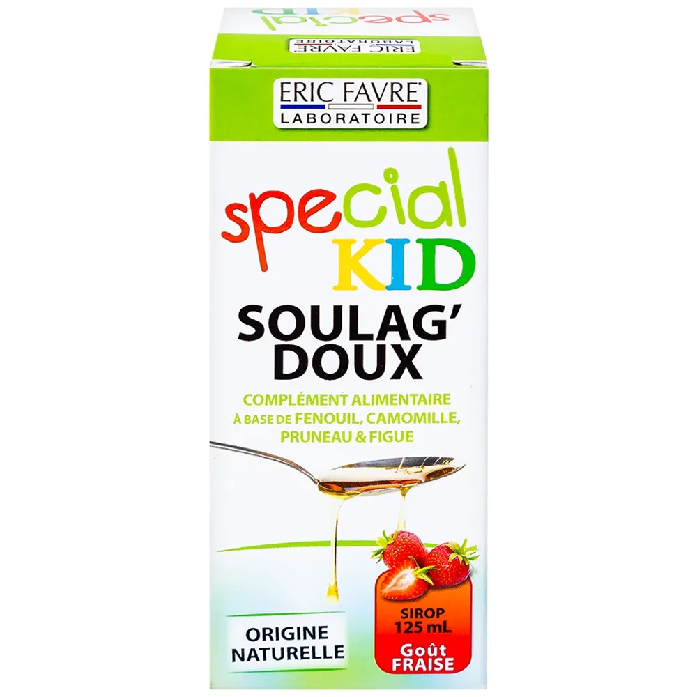 Hình ảnh Siro Special Kid Soulag'Doux hỗ trợ nhuận tràng, giúp kích thích tiêu hóa (125ml)