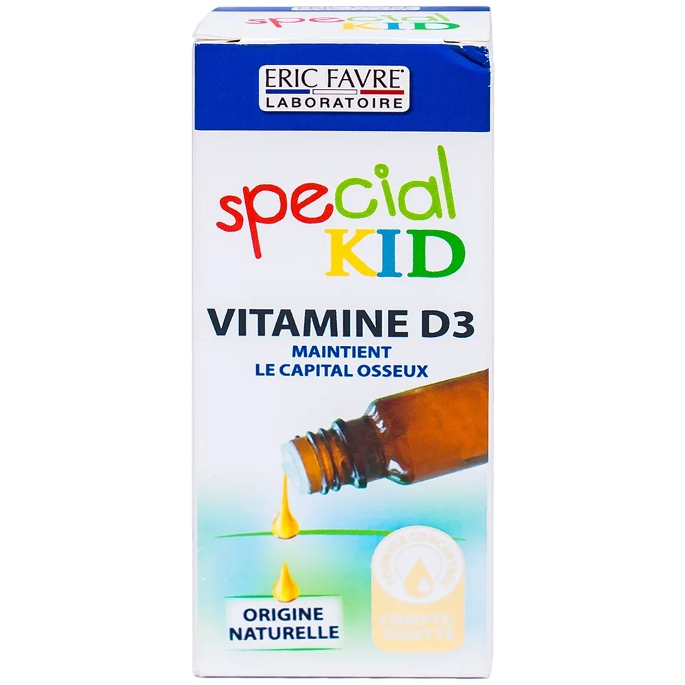 Hình ảnh Siro Special Kid Vitamine D3 hỗ trợ hấp thu Calci, phát triển xương và răng ở trẻ (20ml)