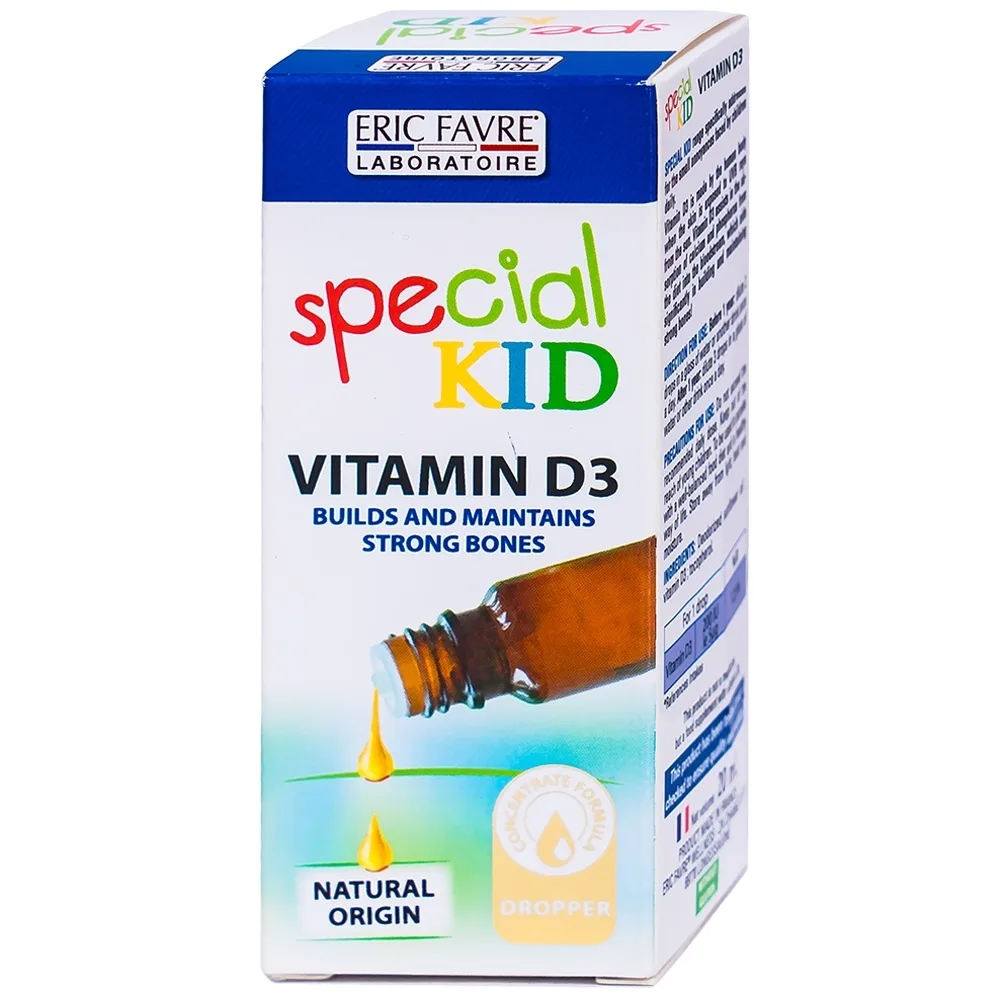 Hình ảnh Siro Special Kid Vitamine D3 hỗ trợ hấp thu Calci, phát triển xương và răng ở trẻ (20ml)
