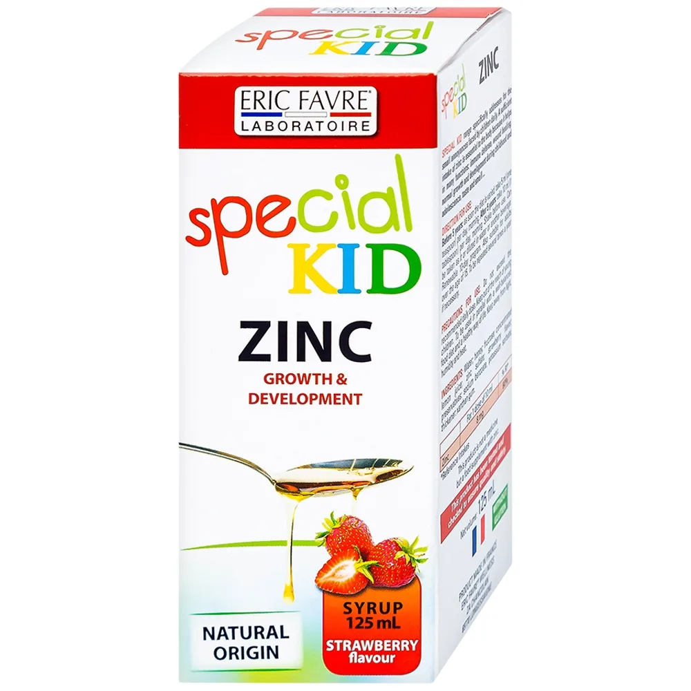 Hình ảnh Siro Special Kid Zinc Eric Favre Wellness bổ sung kẽm, hỗ trợ tăng sức đề kháng cho trẻ (125ml)