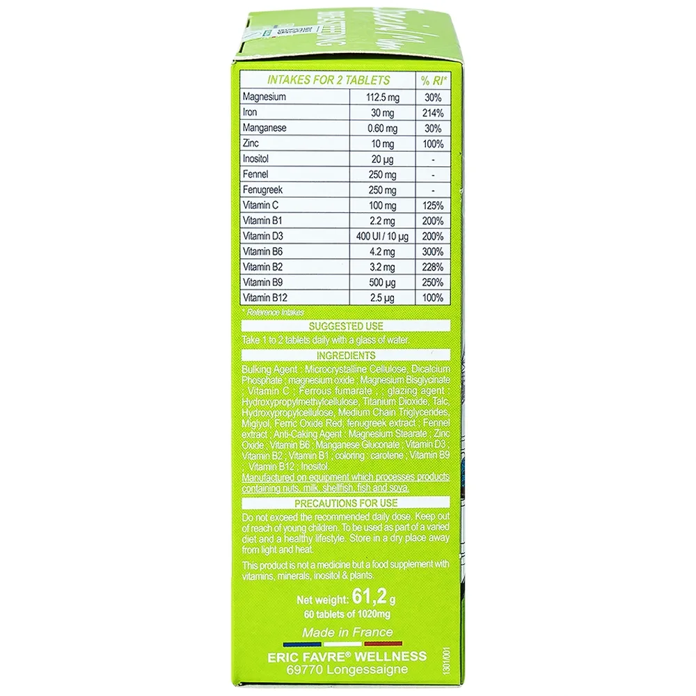 Hình ảnh Viên uống Special Mum Breastfeeding Eric Favre bổ sung các vitamin, khoáng chất (4 vỉ x 15 viên)
