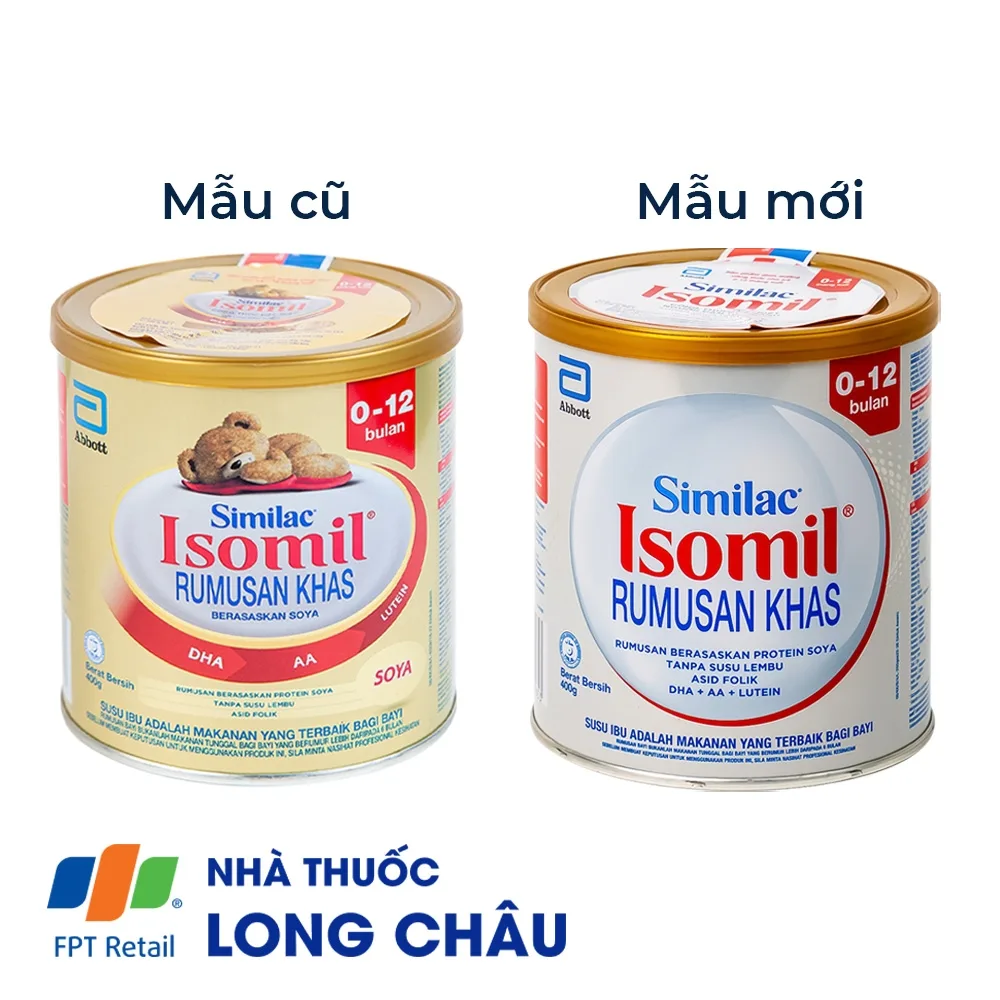 Hình ảnh Sữa bột Similac Isomil Abbott bổ sung dinh dưỡng cho trẻ 0 - 12 tháng (400g)