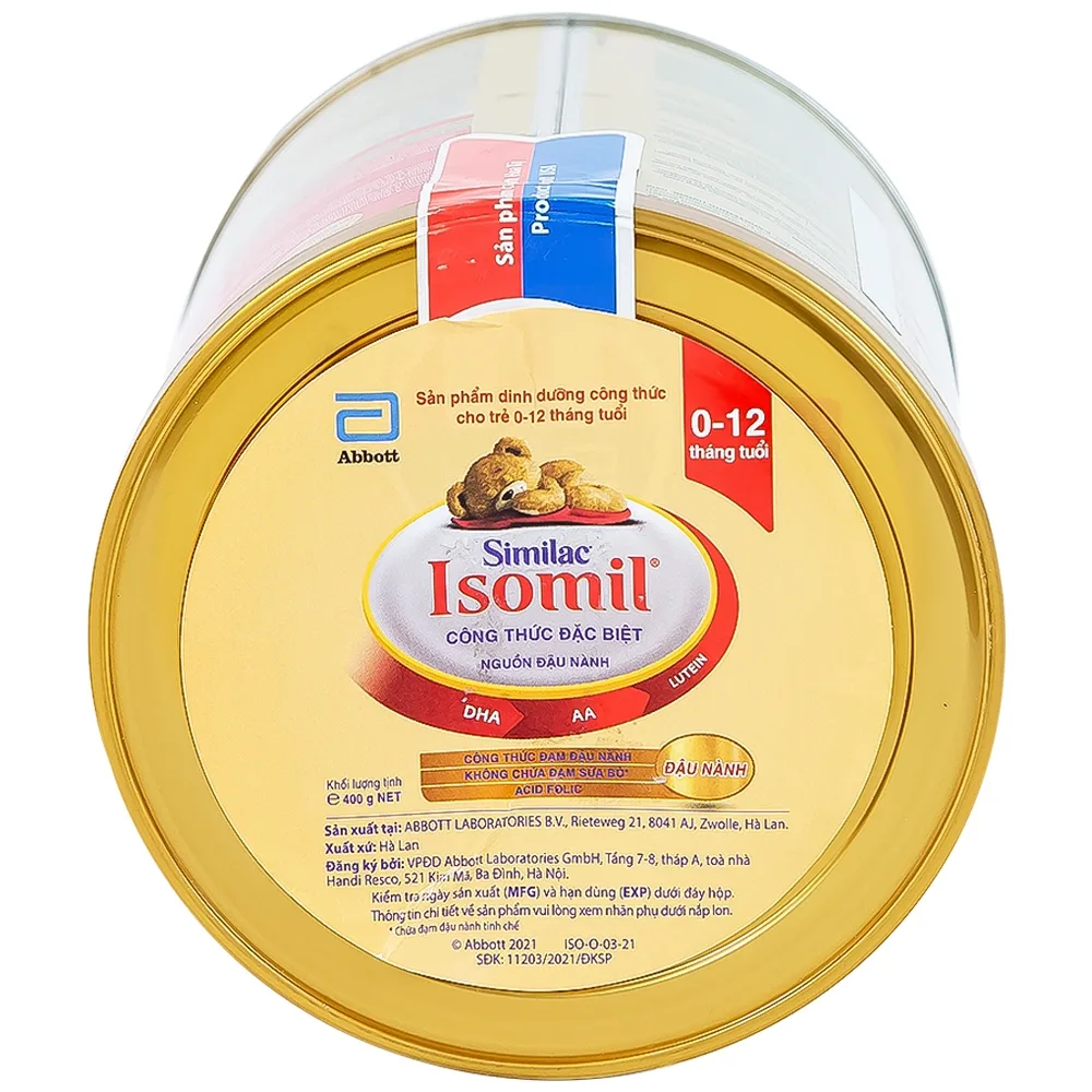 Hình ảnh Sữa bột Similac Isomil Abbott bổ sung dinh dưỡng cho trẻ 0 - 12 tháng (400g)