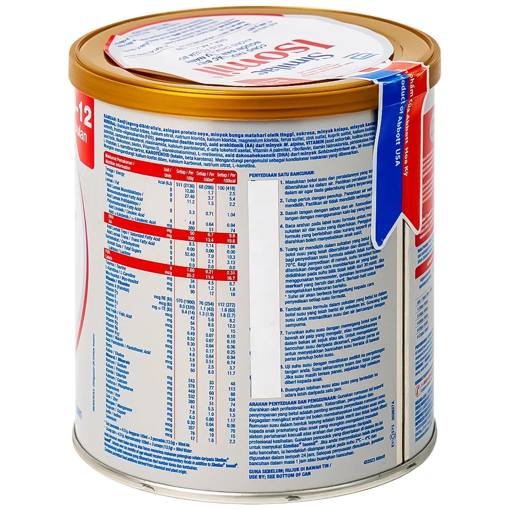 Hình ảnh Sữa bột Similac Isomil Abbott bổ sung dinh dưỡng cho trẻ 0 - 12 tháng (400g)