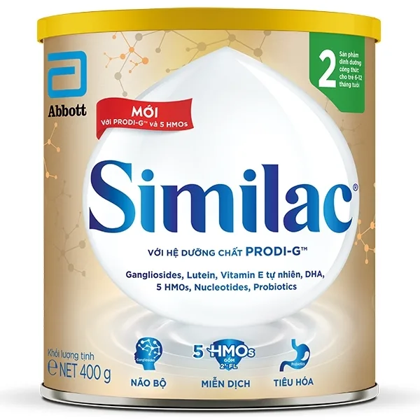 Hình ảnh Sữa bột Similac 2 Abbott phát triển não bộ, tăng miễn dịch, hỗ trợ tiêu hóa cho trẻ 6 - 12 tháng (400g)