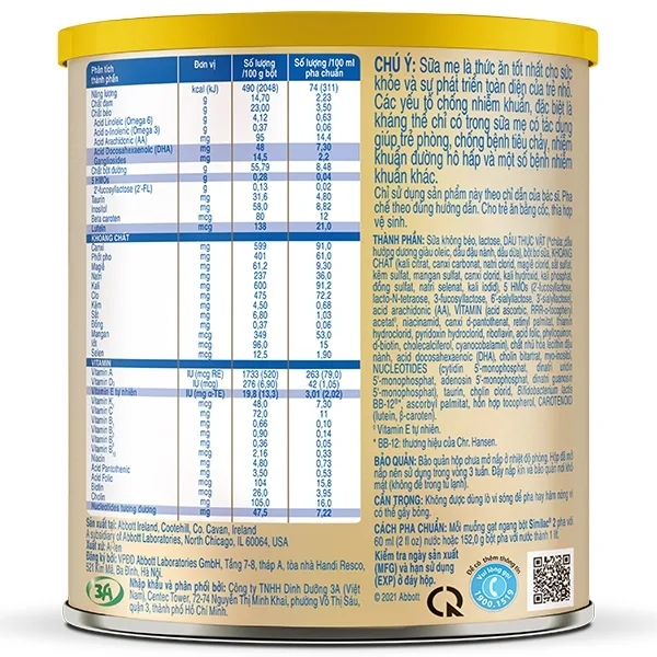 Hình ảnh Sữa bột Similac 2 Abbott phát triển não bộ, tăng miễn dịch, hỗ trợ tiêu hóa cho trẻ 6 - 12 tháng (400g)