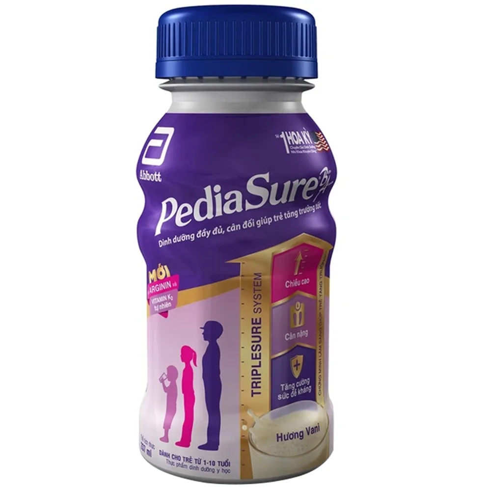 Hình ảnh Sữa PediaSure Abbott hương vani bổ sung dinh dưỡng cho bé từ 1-10 tuổi (237ml)