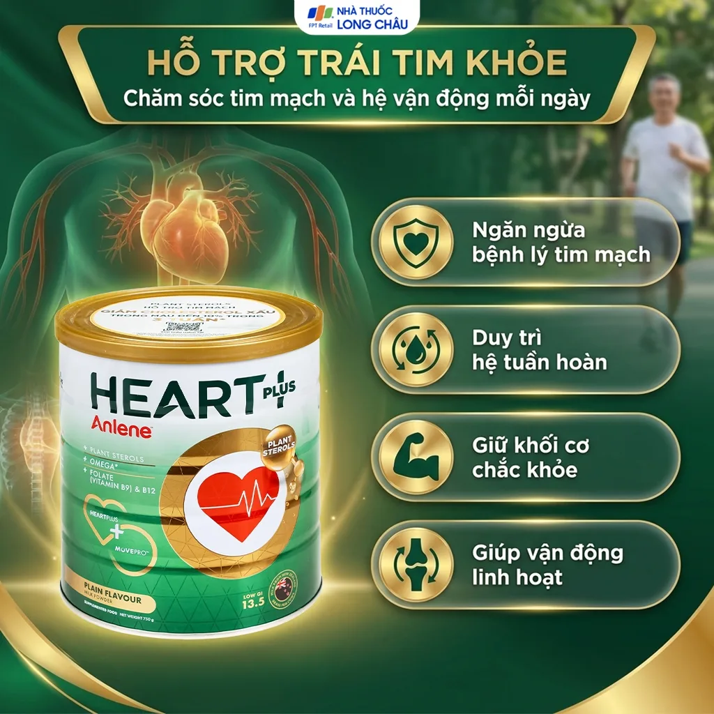 Hình ảnh Sữa bổ sung hệ dưỡng chất dành cho sức khỏe tim mạch Anlene Heart Plus (750g)
