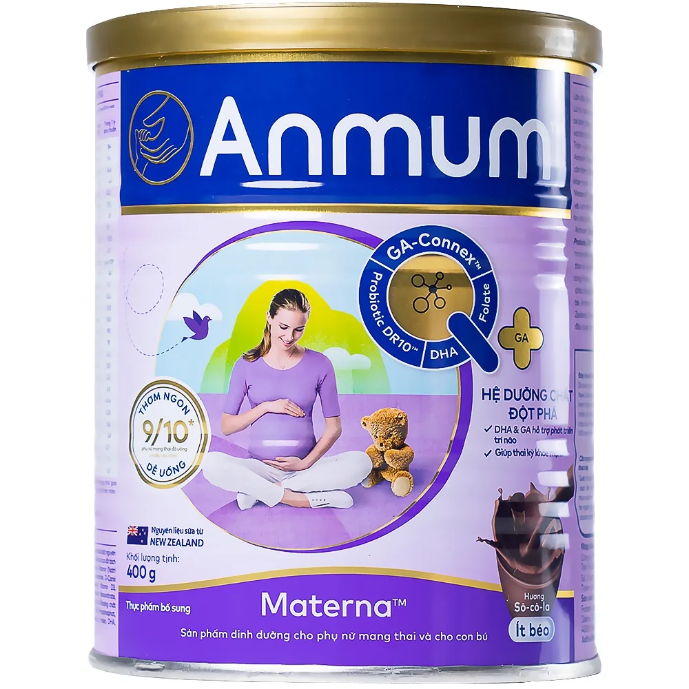 Hình ảnh Sữa Anmum hương sô cô la bổ sung dinh dưỡng cho phụ nữ mang thai và cho con bú (400g)