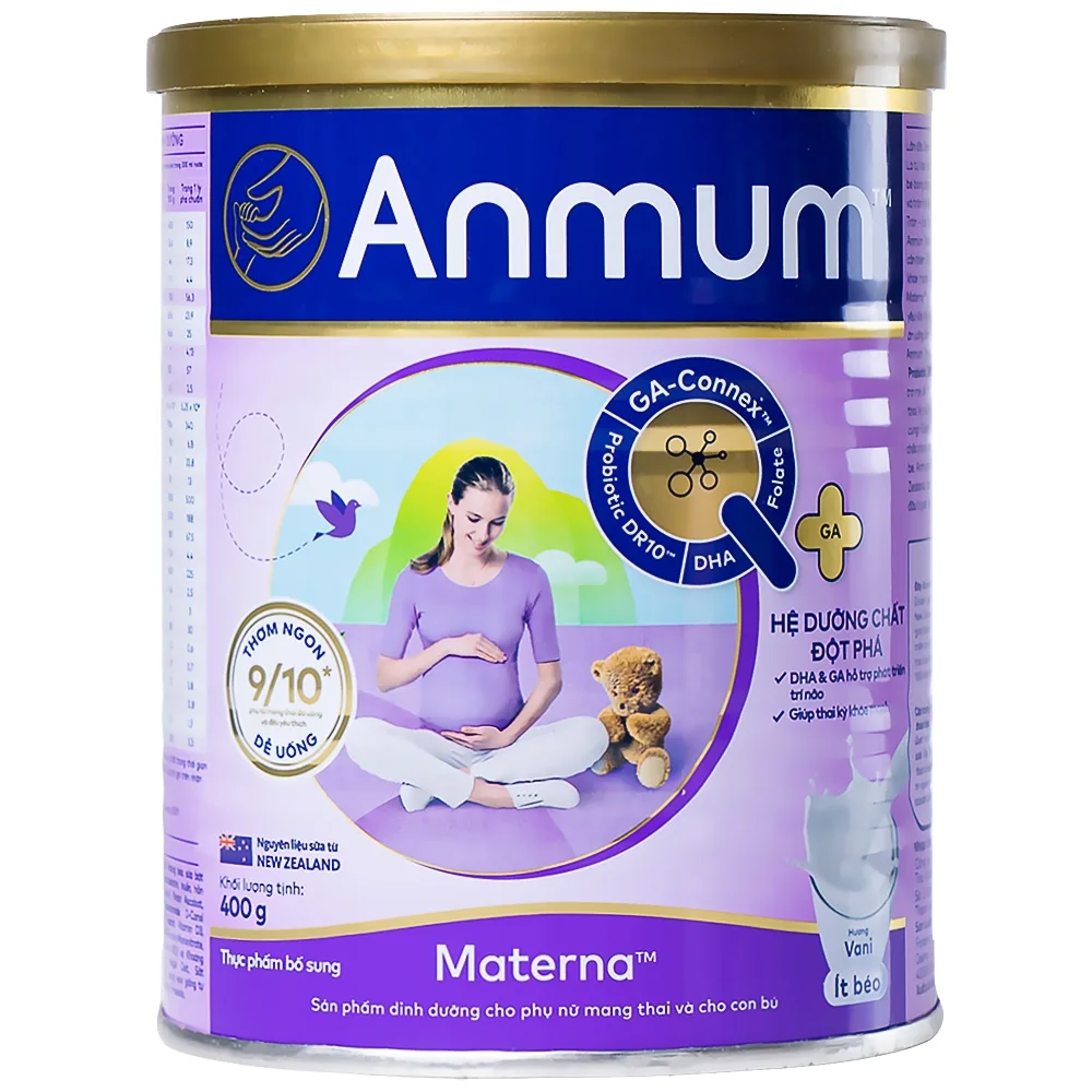 Hình ảnh Sữa Anmum hương vani bổ sung dinh dưỡng cho phụ nữ mang thai và cho con bú (400g)