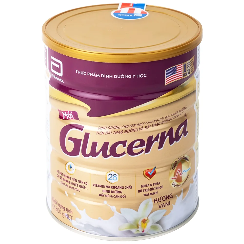Hình ảnh Sữa bột Glucerna Abbott bổ sung dinh dưỡng đặc biệt cho người đái tháo đường (800g)