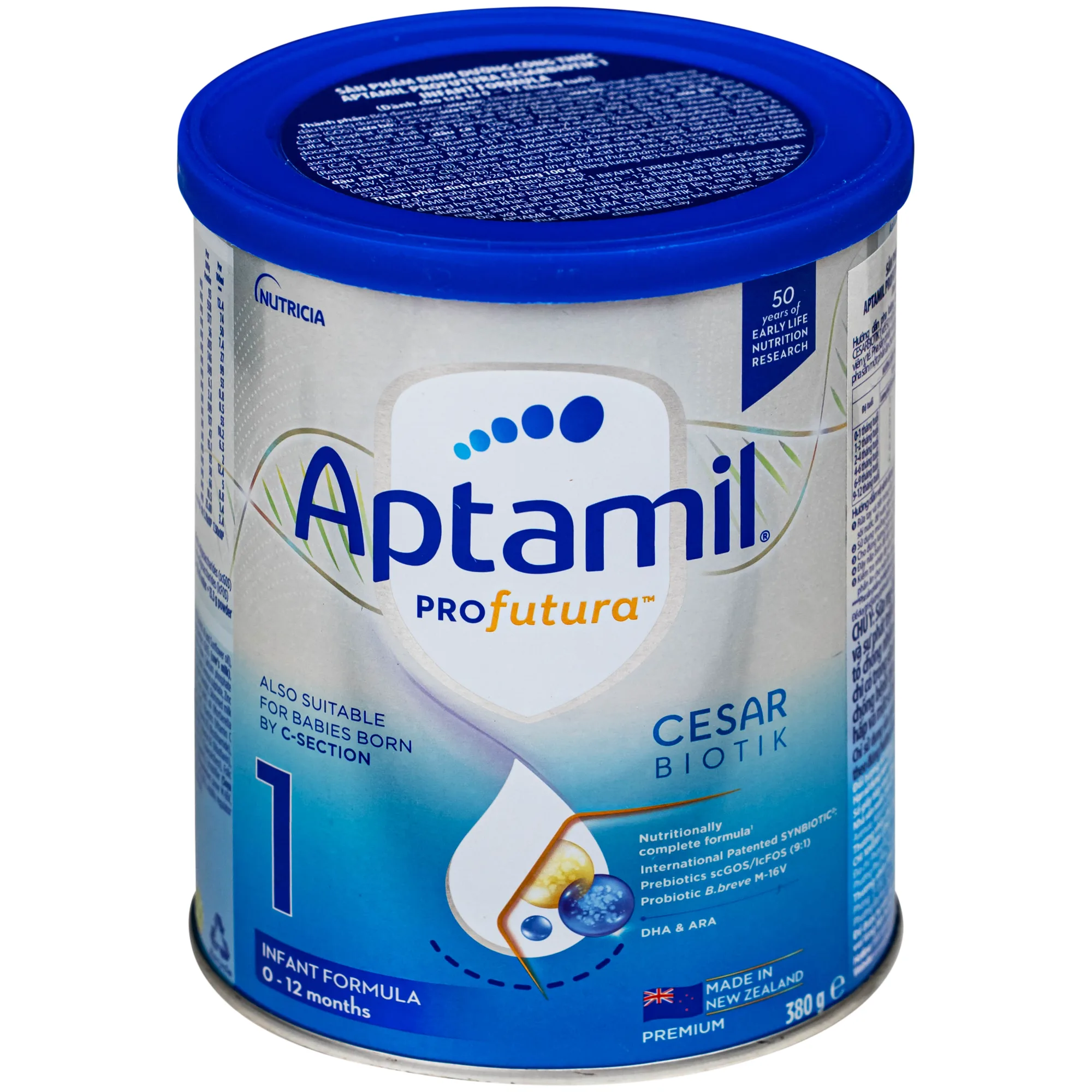 Hình ảnh Sữa dinh dưỡng công thức cho trẻ 0-12 tháng tuổi Aptamil Profutura Cesarbiotik 1 Infant Formula Danone (380g)