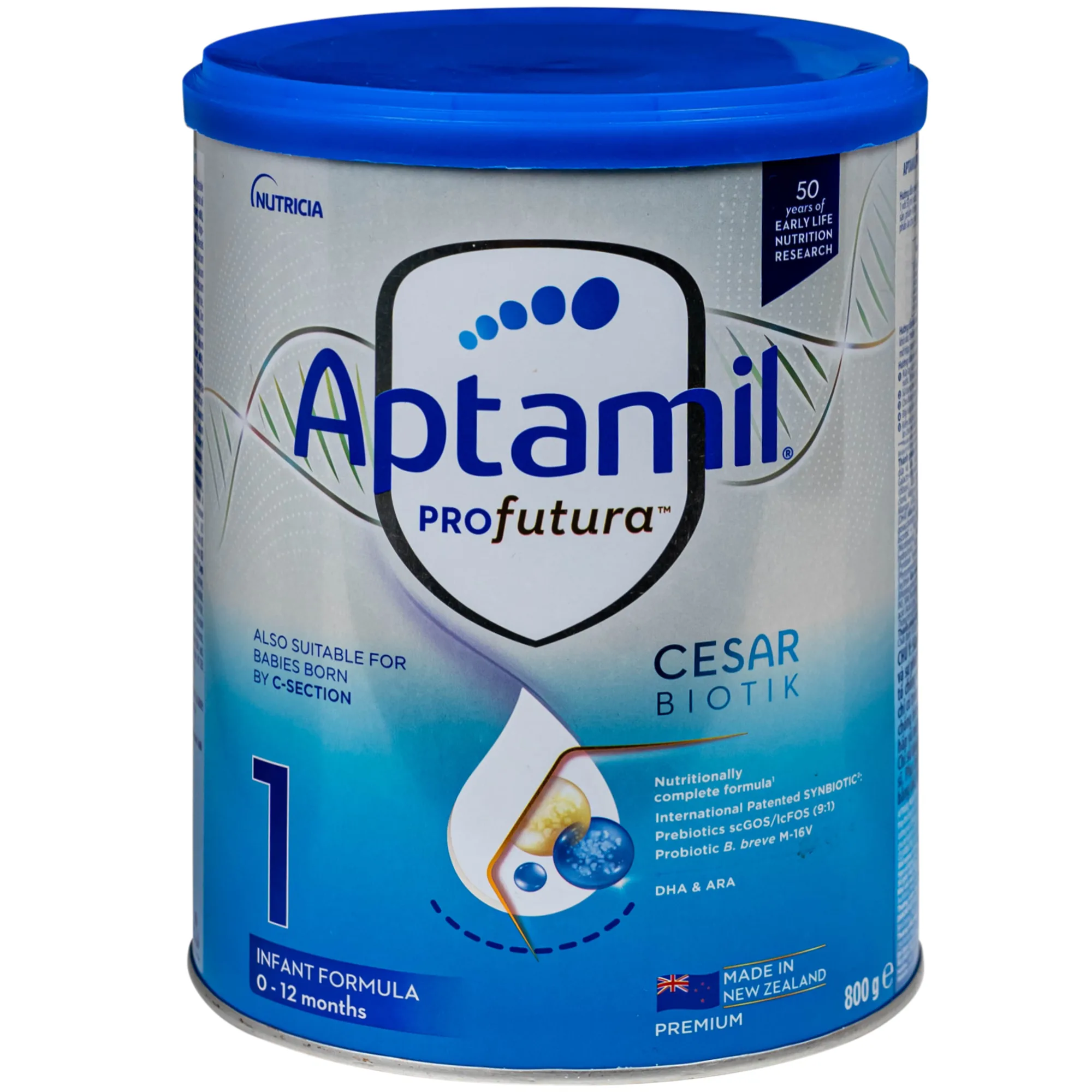 Hình ảnh Sữa dinh dưỡng công thức cho trẻ 0-12 tháng tuổi Aptamil Profutura Cesarbiotik 1 Infant Formula Danone (800g)