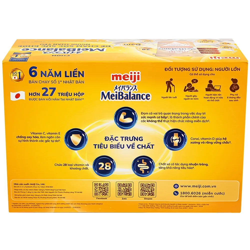 Hình ảnh Sữa cân bằng dinh dưỡng Meiji Meibalance hương ngũ cốc (24 hộp x 125ml)