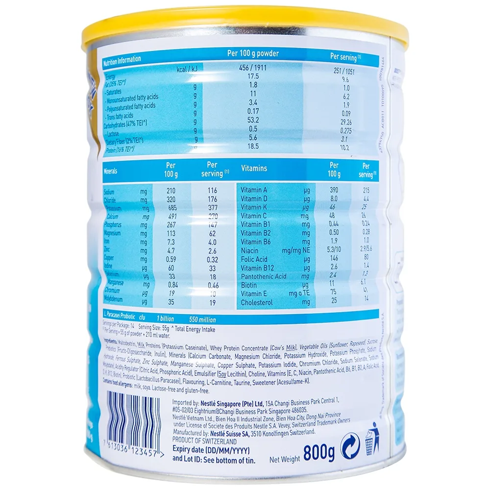 Hình ảnh Sữa Boost Optimum Nestlé bổ sung vitamin, khoáng chất cho cơ thể (800g)