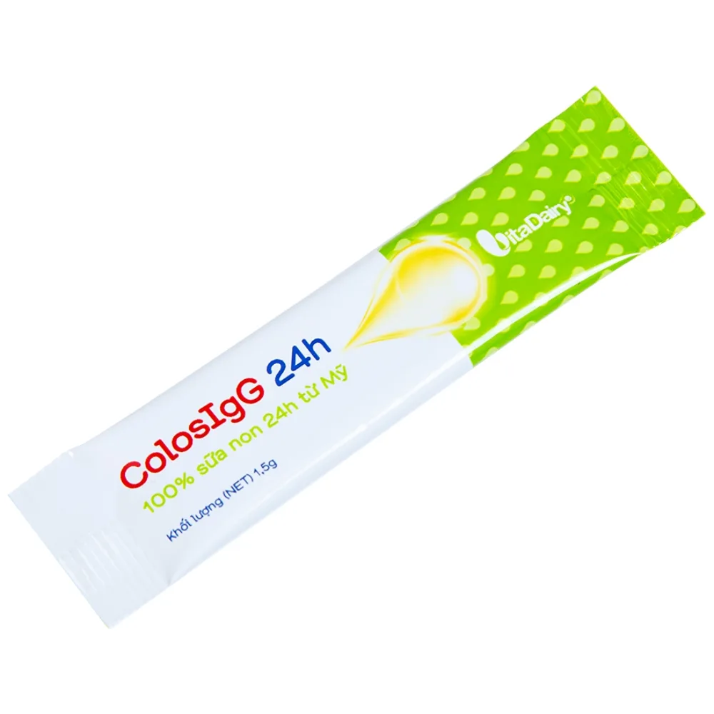 Hình ảnh Sữa ColosIgG 24h Vitadairy hỗ trợ tăng cường miễn dịch và tiêu hóa (60 gói x 1.5g)