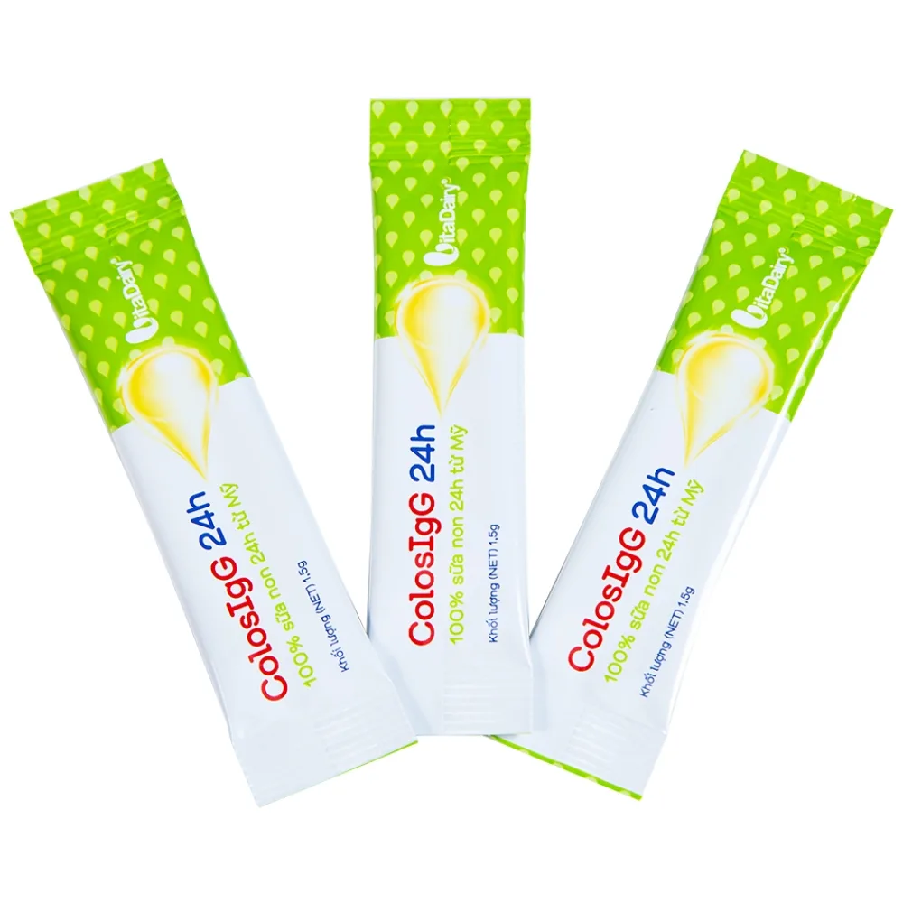 Hình ảnh Sữa ColosIgG 24h Vitadairy hỗ trợ tăng cường miễn dịch và tiêu hóa (60 gói x 1.5g)