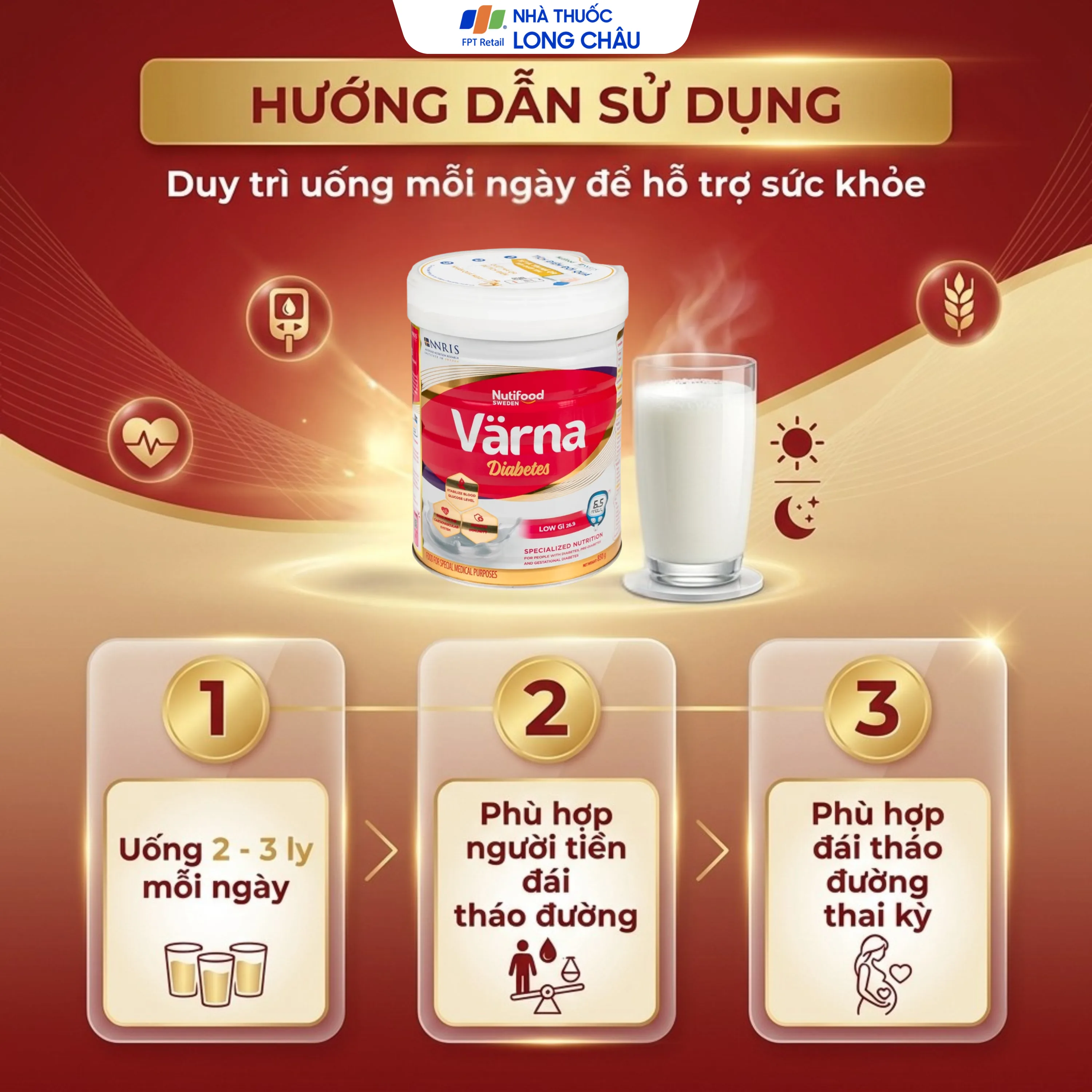 Hình ảnh Sữa ổn định đường huyết Nutifood Varna Diabetes (850g)