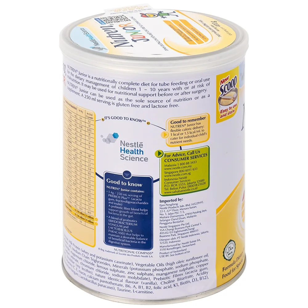 Hình ảnh Sữa bột Nutren Junior 400g Nestlé bổ sung hoặc thay thế bữa ăn hàng ngày cho trẻ suy dinh dưỡng