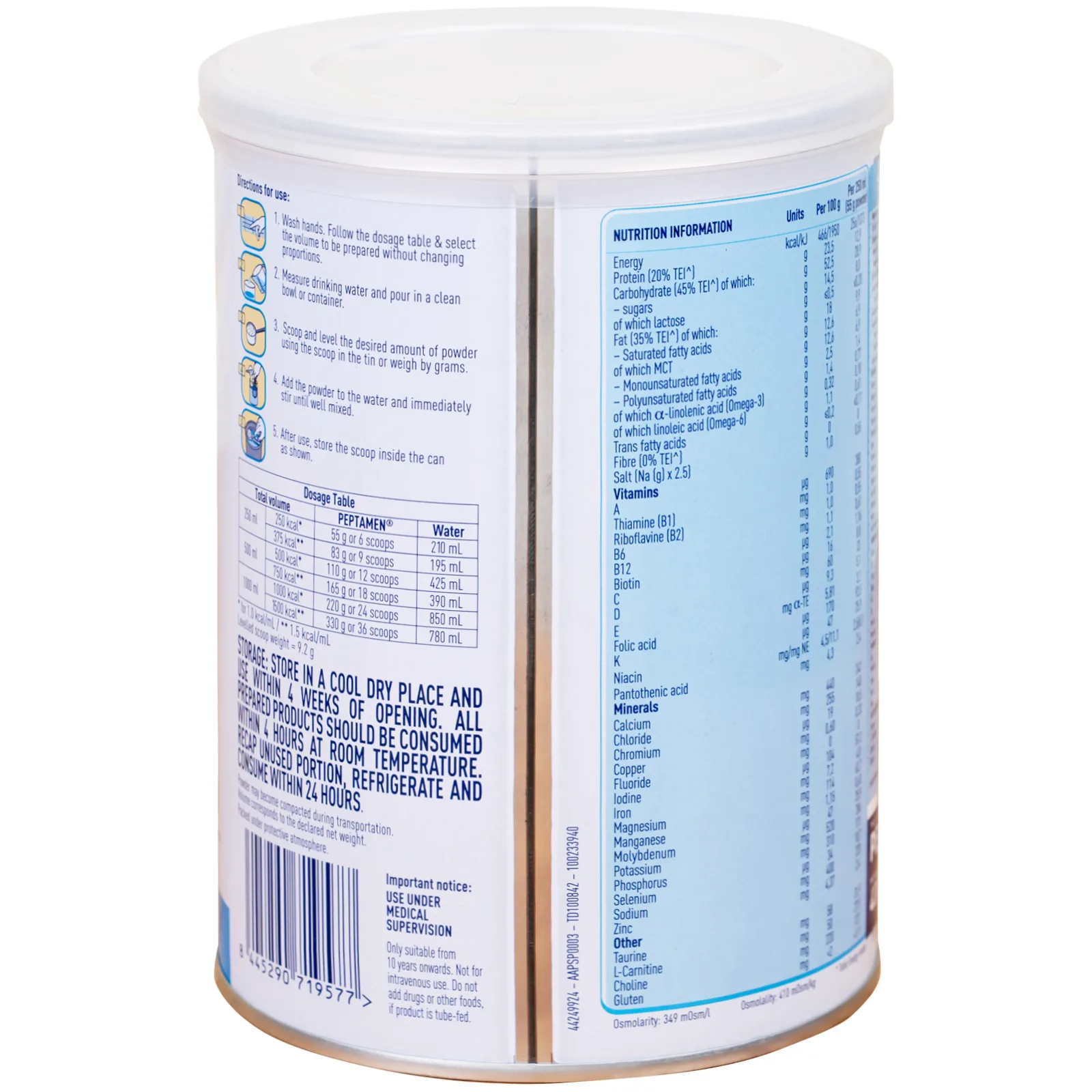 Hình ảnh Sữa Peptamen Nestlé cải thiện việc hấp thu đạm, không gây tiêu chảy (400g)