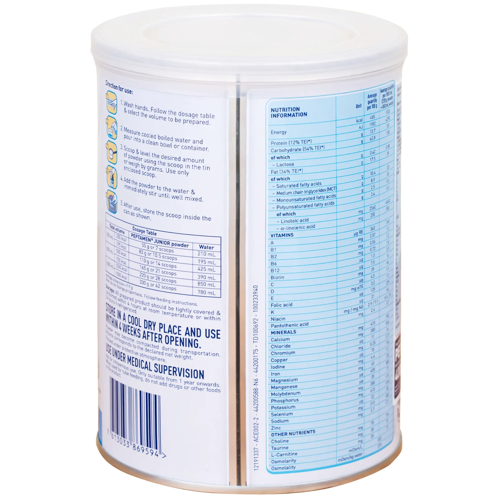 Hình ảnh Sữa Peptamen Junior Nestlé bổ sung dinh dưỡng chuyên biệt cho bệnh nhi suy yếu trên 1 tuổi (400g)