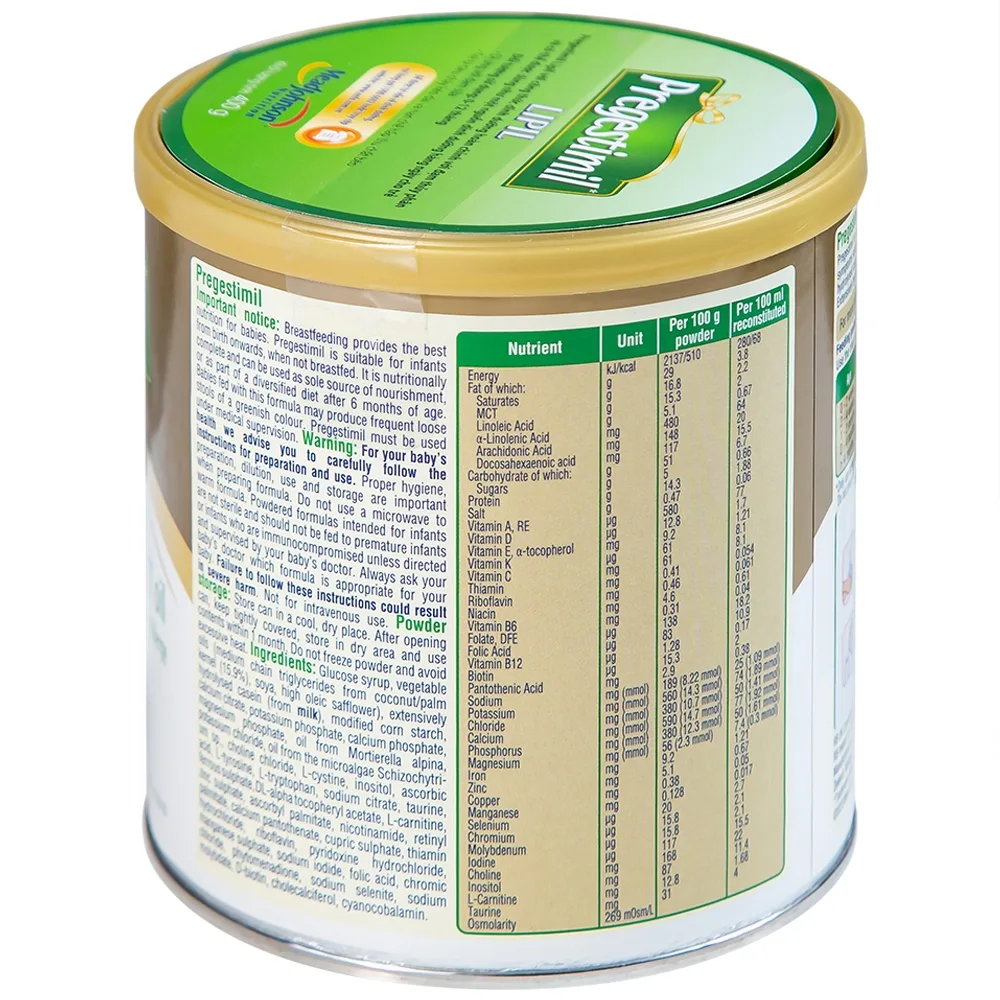 Hình ảnh Sữa Pregestimil Lipil Mead Johnson bổ sung dinh dưỡng hàng ngày cho trẻ (400g)