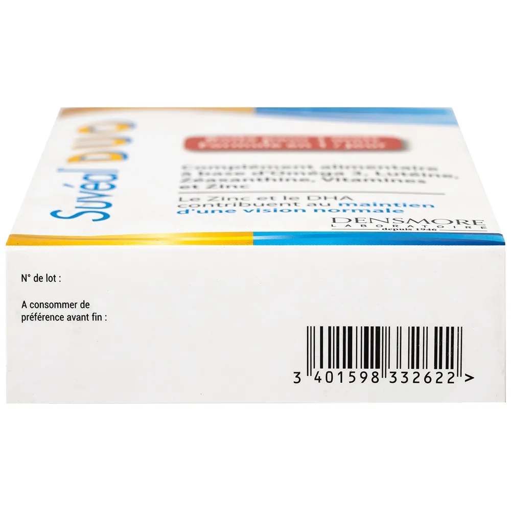 Hình ảnh Viên uống Suvéal Duo Densmore Laboratoire bổ sung Omega 3, hỗ trợ cho sự phát triển não bộ và thị giác (2 vỉ x 15 viên)