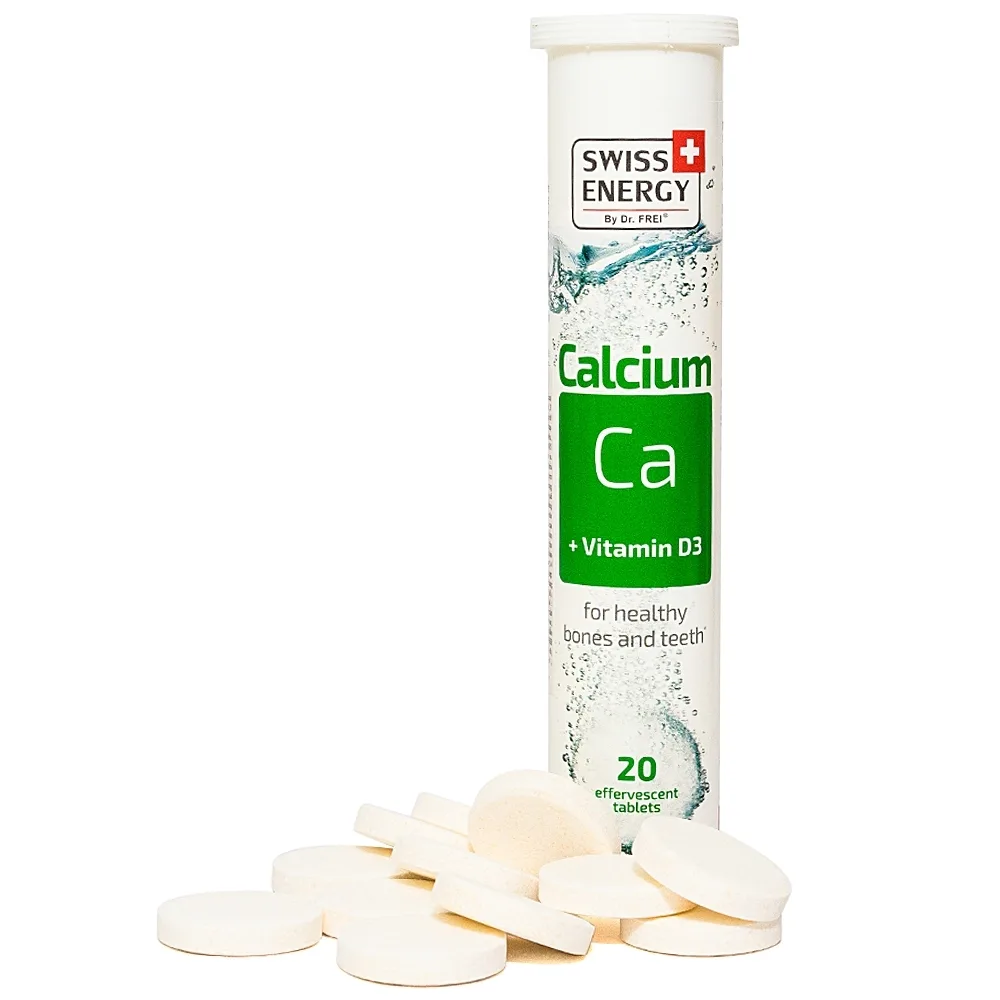 Hình ảnh Viên sủi Calcium Ca + Vitamin D3 Swiss Energy hỗ trợ xương và răng phát triển khỏe mạnh (20 viên)