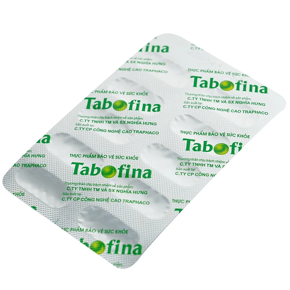 Hình ảnh Viên uống Tabofina Traphaco hỗ trợ nhuận tràng, giảm nguy cơ táo bón (3 vỉ x 10 viên)