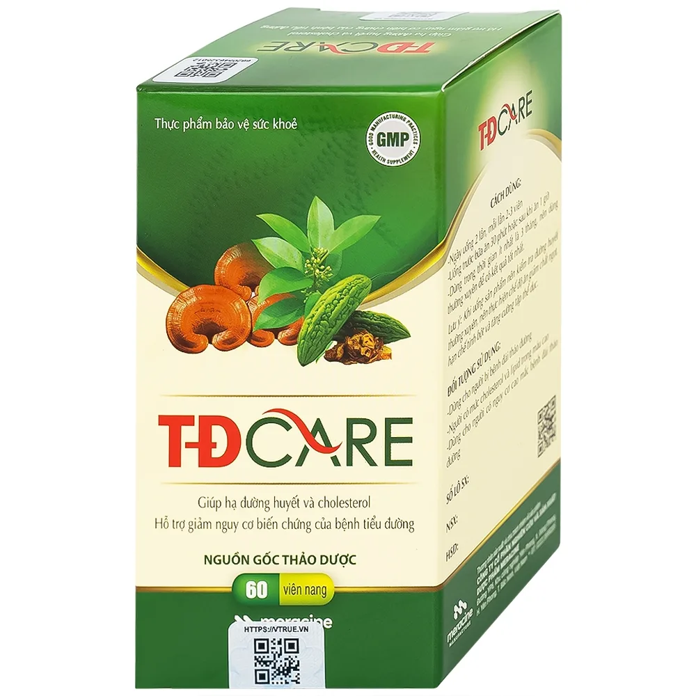 Hình ảnh Viên uống TĐCare Meracine giúp hạ đường huyết và cholesterol (60 viên)