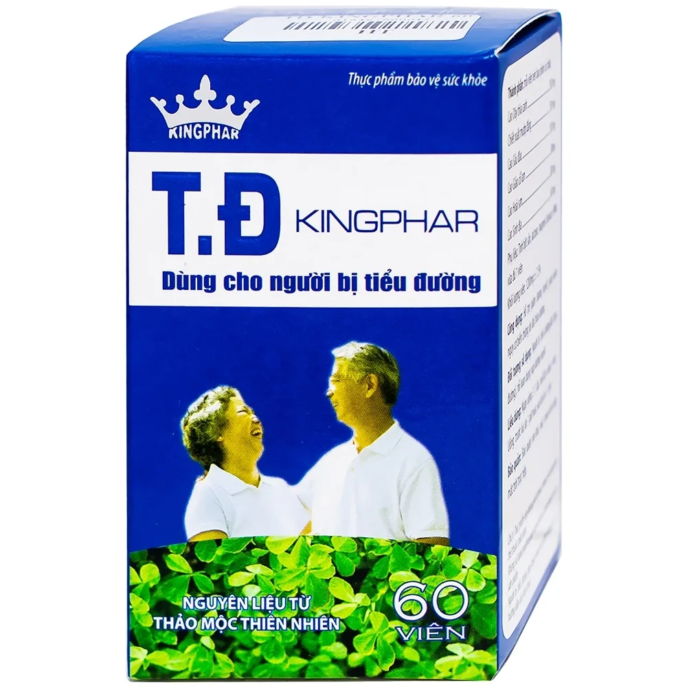 Hình ảnh Viên uống T.Đ Kingphar dùng cho người bị tiểu đường (60 viên)