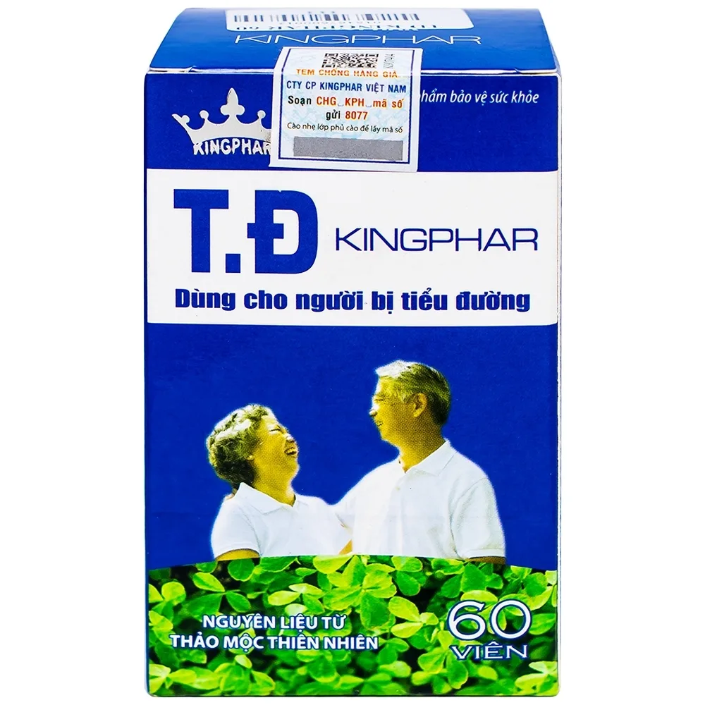 Hình ảnh Viên uống T.Đ Kingphar dùng cho người bị tiểu đường (60 viên)