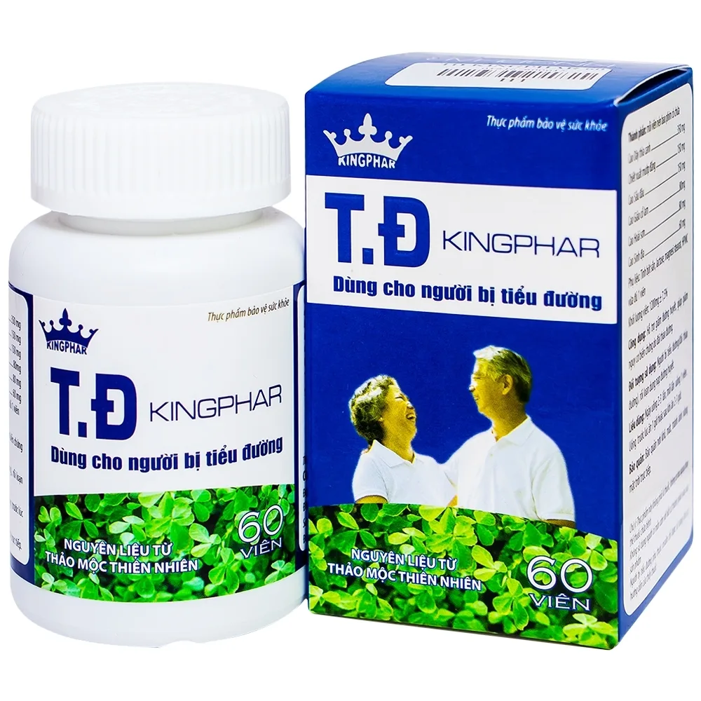 Hình ảnh Viên uống T.Đ Kingphar dùng cho người bị tiểu đường (60 viên)