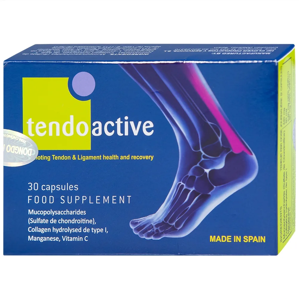 Hình ảnh Viên uống Tendoactive Bioiberica bổ sung dưỡng chất nuôi dưỡng gân và dây chằng (2 vỉ x 15 viên)