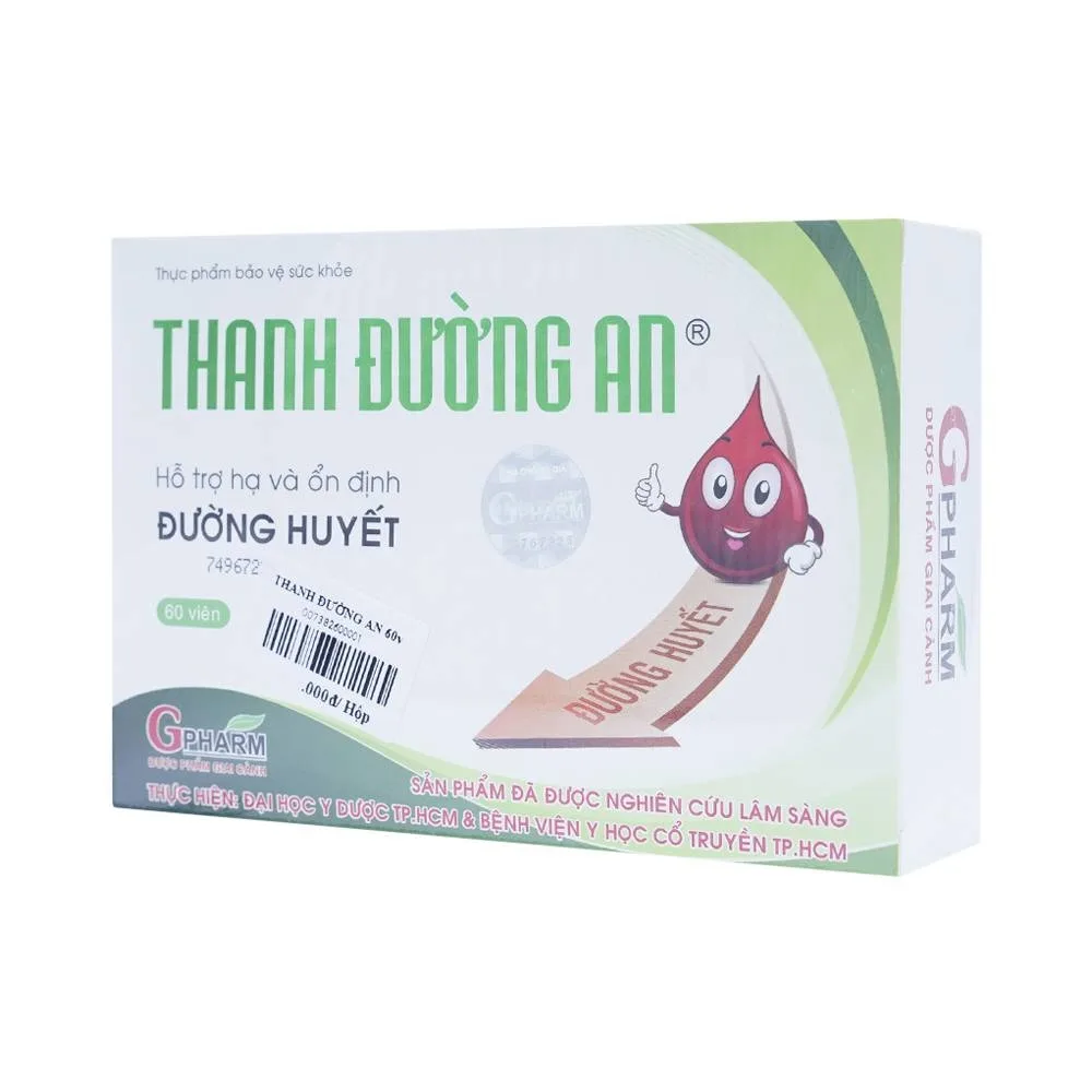 Hình ảnh Viên uống Thanh Đường An Gpharm hỗ trợ hạ và ổn định đường huyết (60 viên)